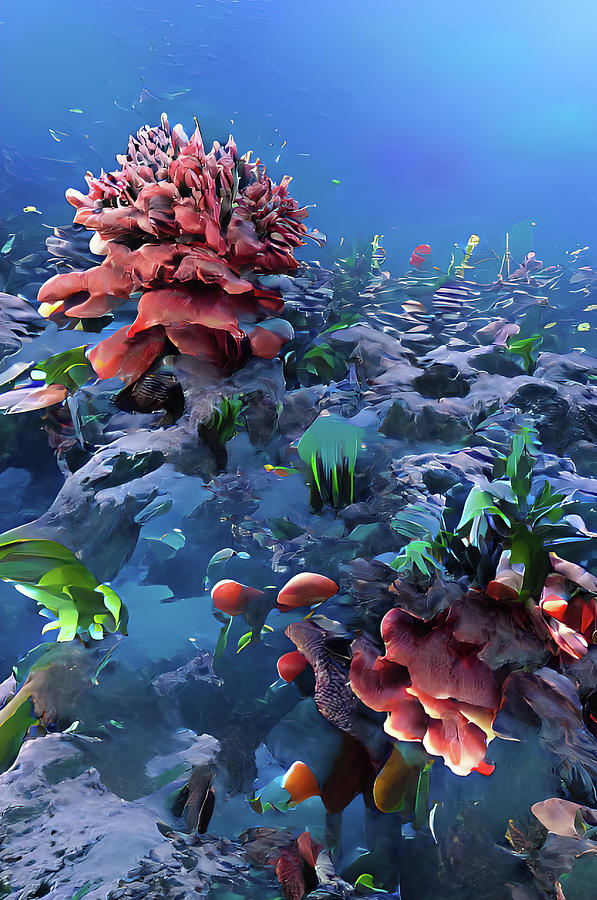 Fish Digital Art - Life Under The Sea by Deborah League