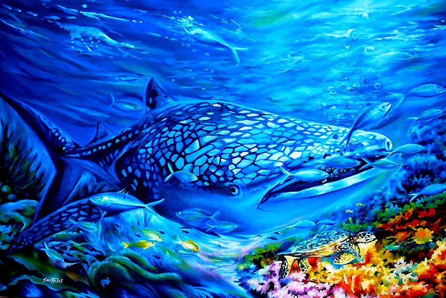 Life Undersea Painting by Olaoluwa Smith