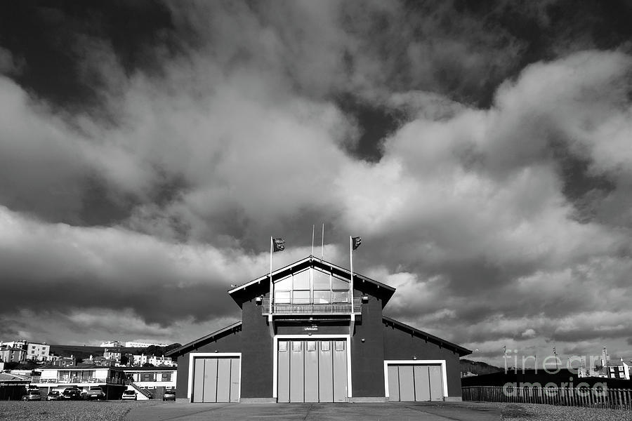 Lifeboat Station black and white Hastings Photograph by James Brunker