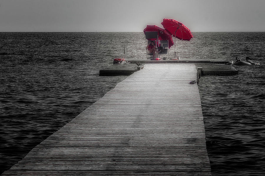 Lifeguard on the pier Photograph by Wolfgang Stocker
