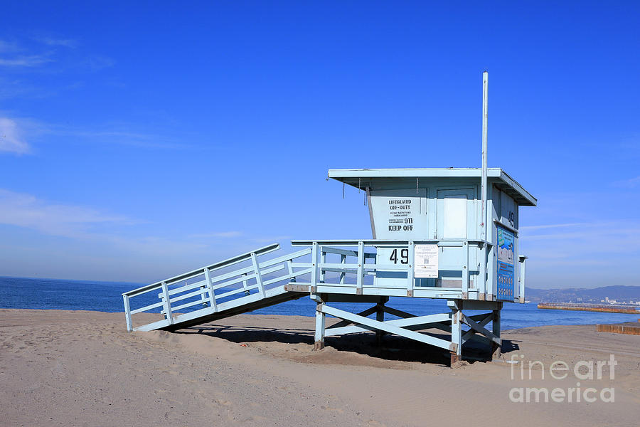 Beach Photograph - Lifeguard Station at the beach by Nina Prommer