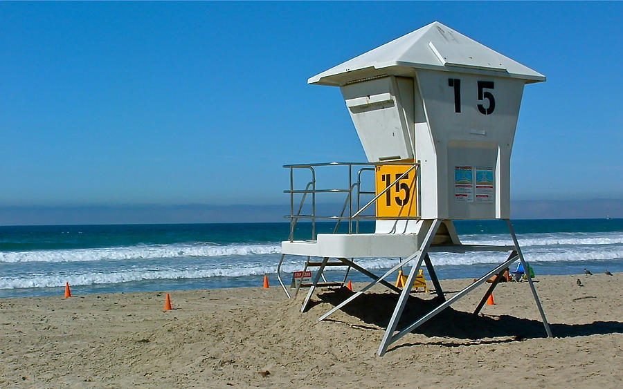Lifeguard Station Photograph by Little Hand Images