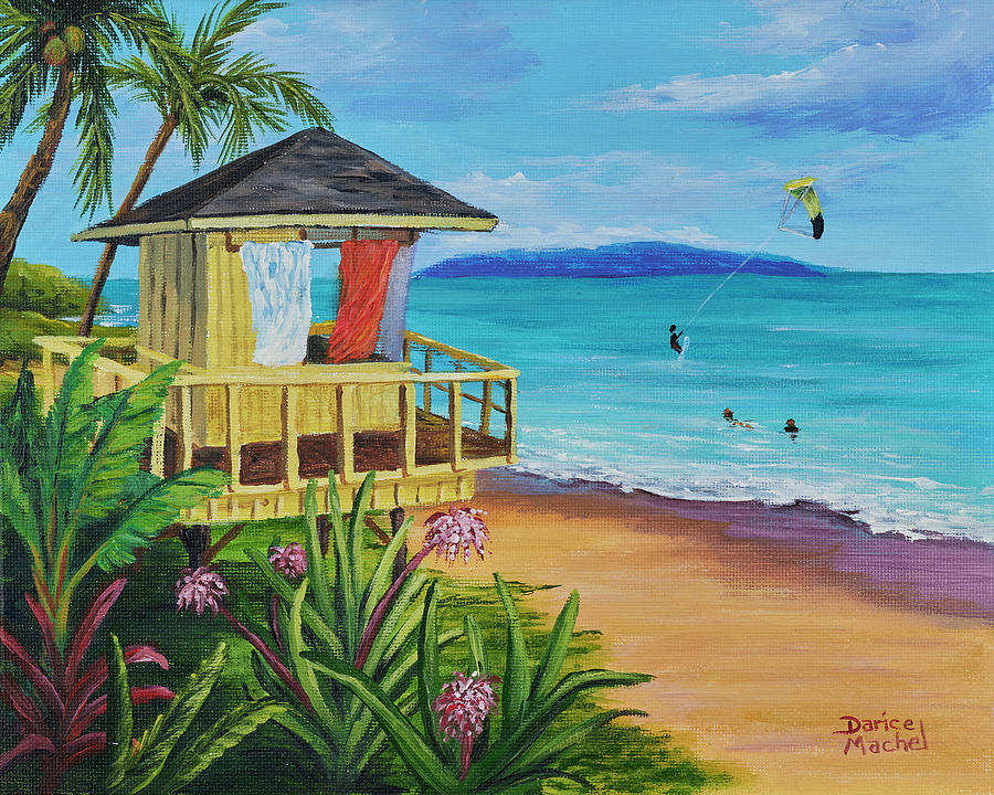 Lifeguard Tower Painting by Darice Machel McGuire