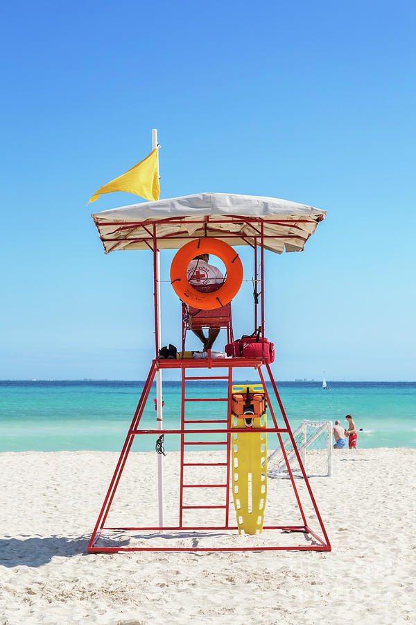 Lifeguard tower, Mexico Photograph by Matteo Colombo