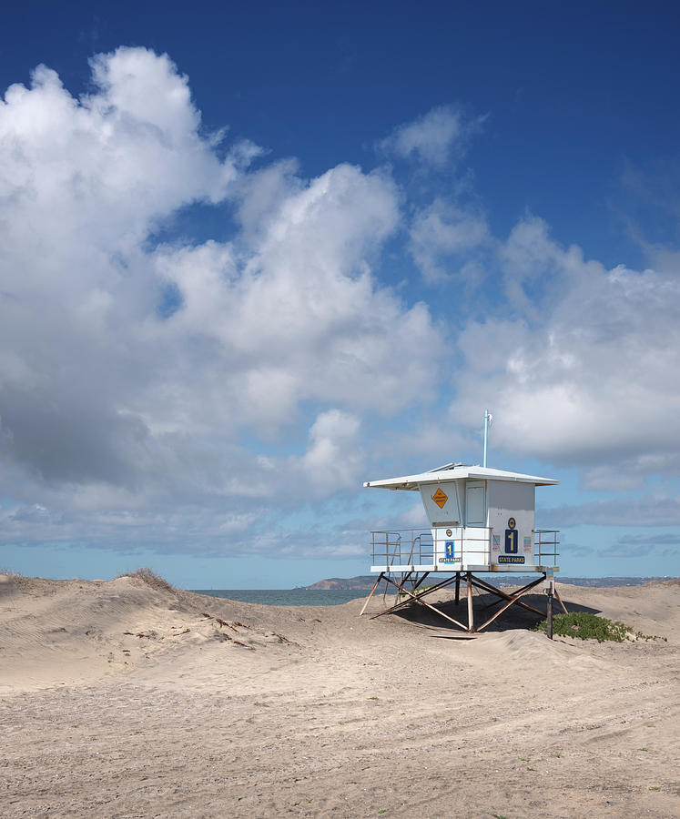 Lifeguard Tower on Silver Strand State Beach Photograph by William ...