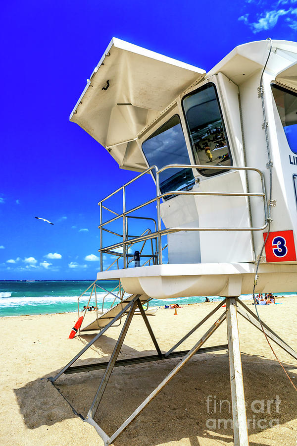 Lifeguard View at Fort Lauderdale Beach in Florida Photograph by John Rizzuto