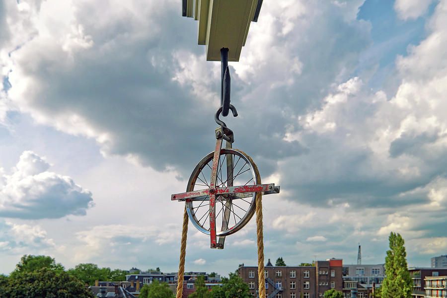 Lifting Beam in Amsterdam Photograph by Maria Meester
