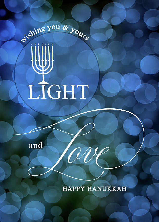 	Light and Love Hanukkah Digital Art by Doreen Erhardt