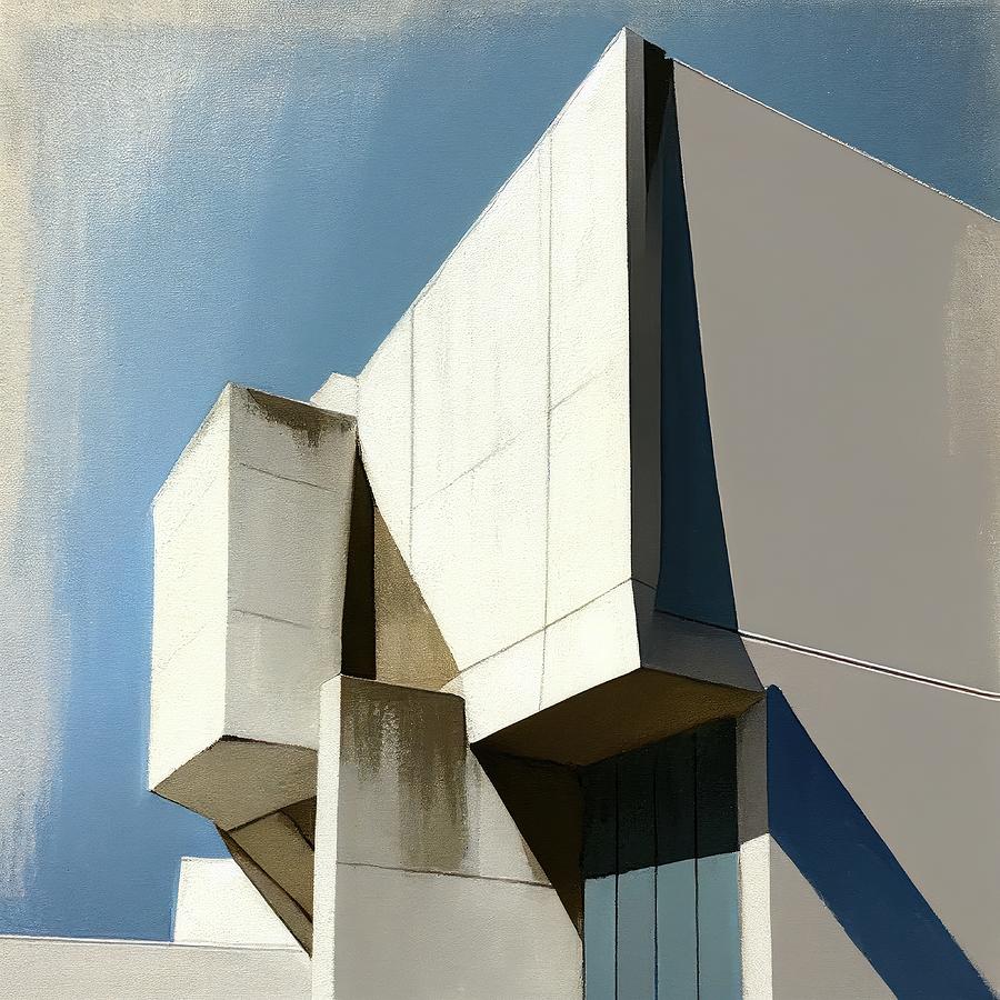 Architecture Painting - Light and Shadow Nr.6 by My Head Cinema