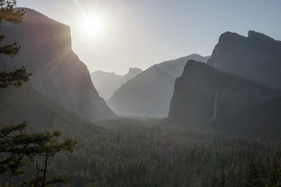 Light and Shadows Yosemite Valley #1 Photograph by Joseph S Giacalone