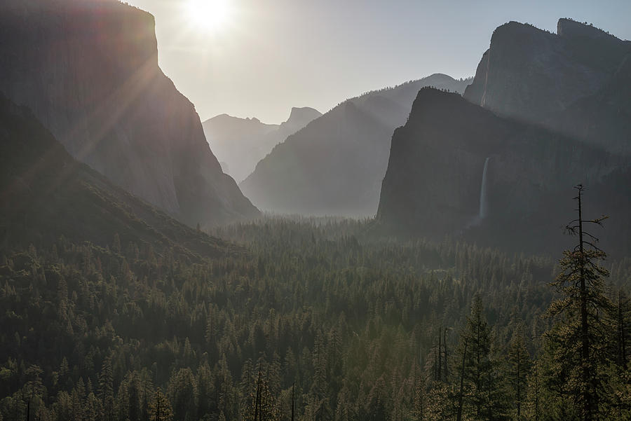 Light and Shadows Yosemite Valley #2 Photograph by Joseph S Giacalone
