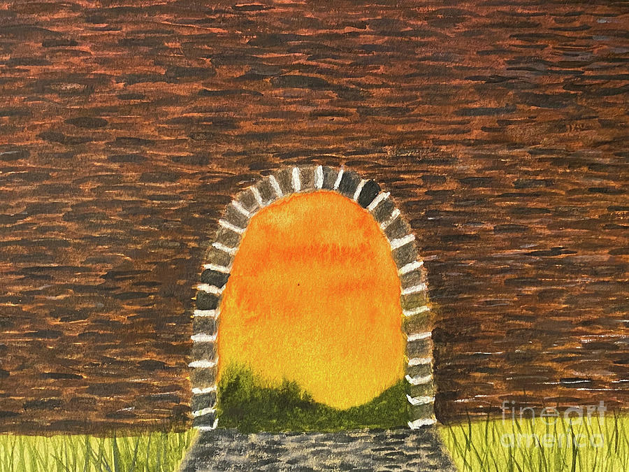 Light at the End of the Tunnel Painting by Lisa Neuman