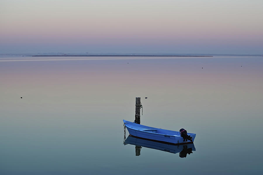 Light blue boat Photograph by Loredana Gallo Migliorini