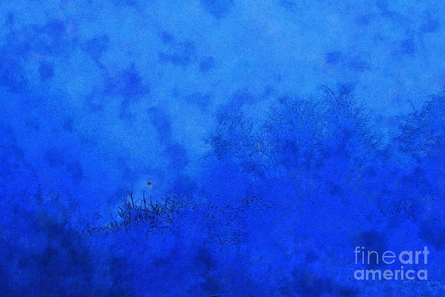 Light In The Blue Fog, Watercolour Effect Photograph
