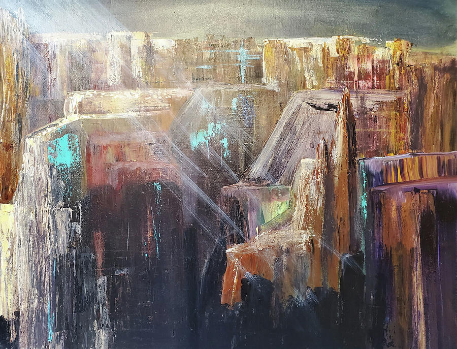 Light in the Canyon Painting by Sharon Williams Eng