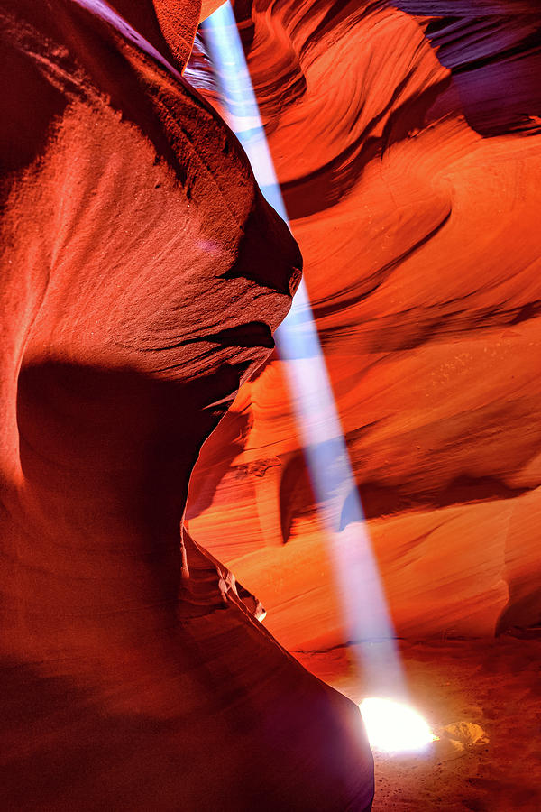 Light Into The Heart Of Antelope Canyon Photograph