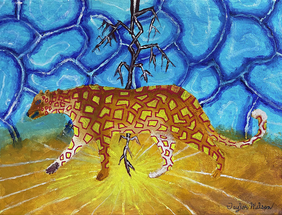 Light Leopard Painting by Taylor Wilson - Pixels