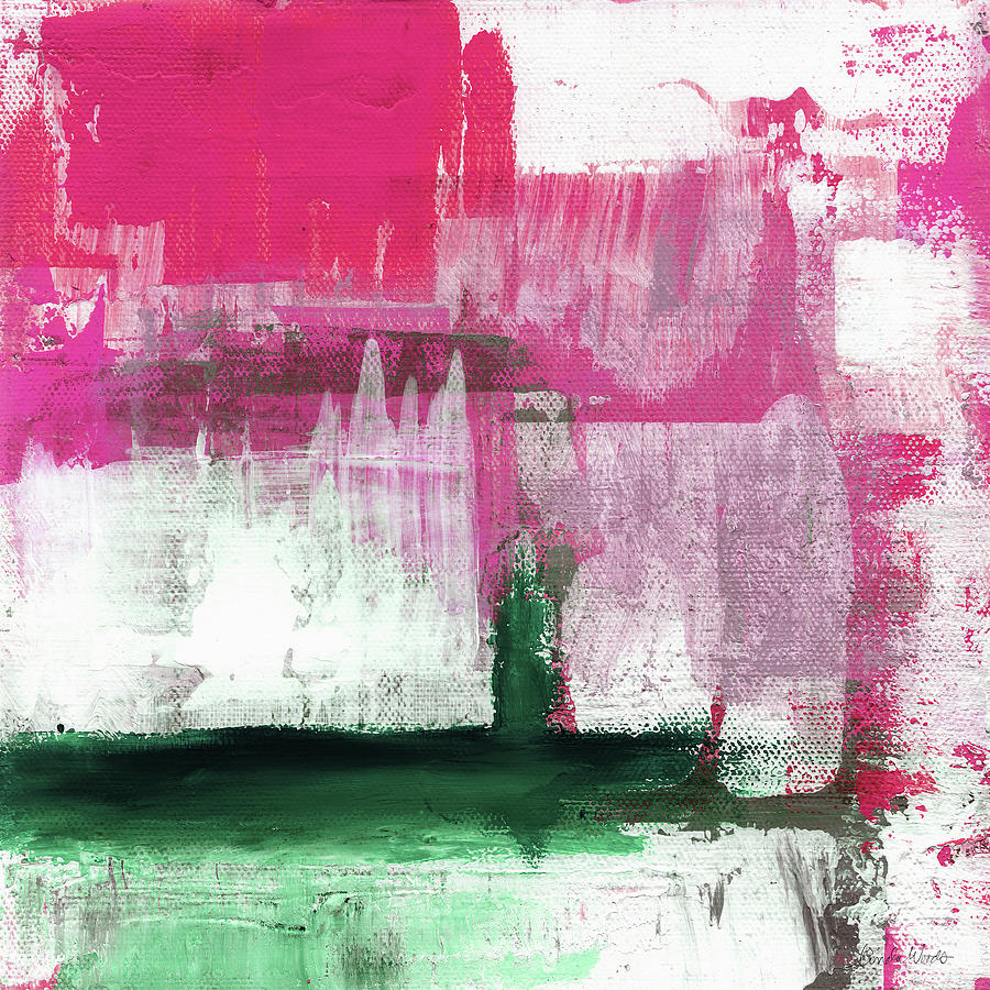 Light Of Day Pink- Art by Linda Woods Painting by Linda Woods