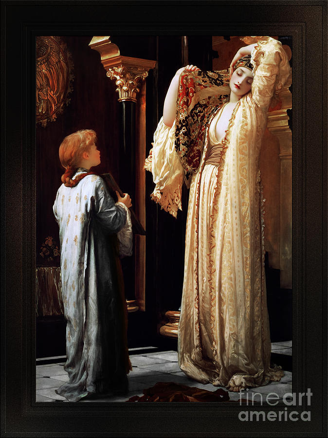 Light of the Harem by Lord Frederic Leighton Remastered Xzendor7 Fine Art Old Masters Reproductions Painting by Rolando Burbon