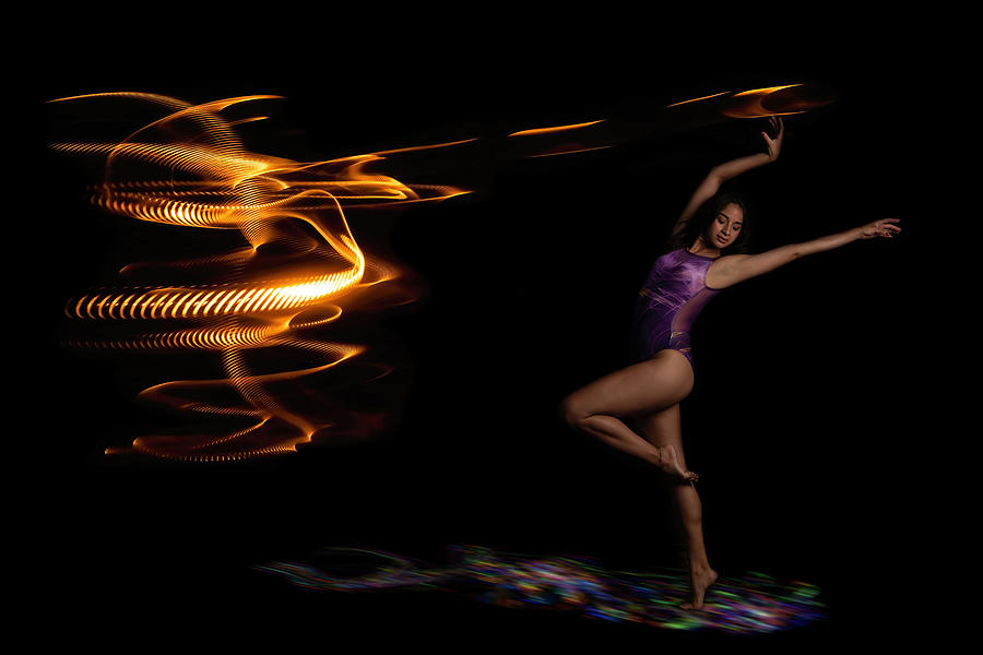 Light Panted Wall With Dancer Posing Photograph by Sven Brogren