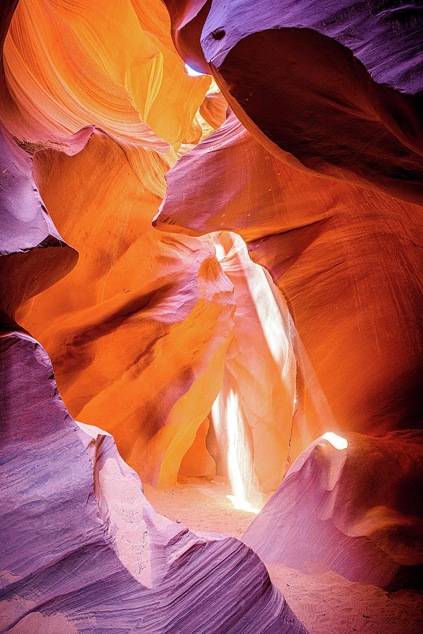 Antelope Canyon Photograph - Light Rays by Marla Brown