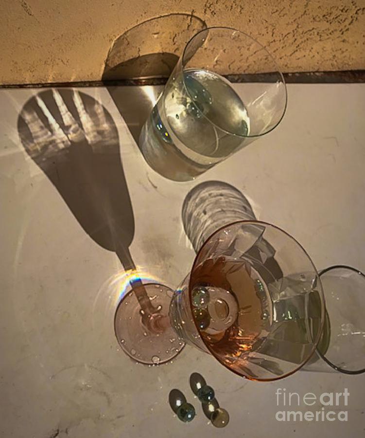 light refraction through glass and water