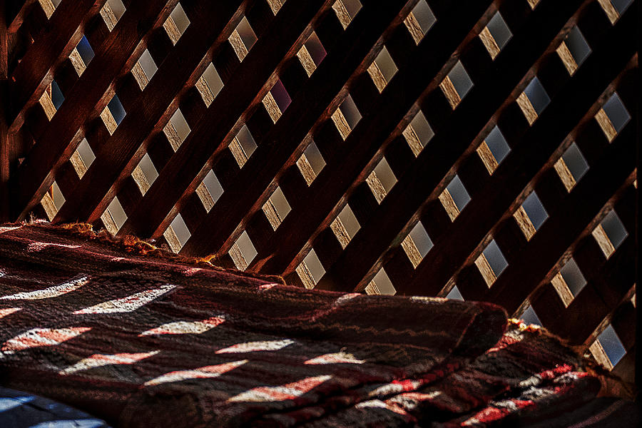 Light Through Lattice - Morocco Photograph by Stuart Litoff