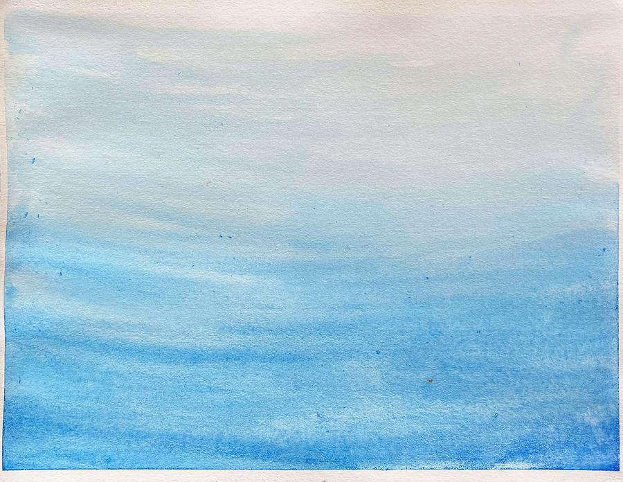 Light to Dark Blue Sky Painting by Elida Crafts Fine Art America