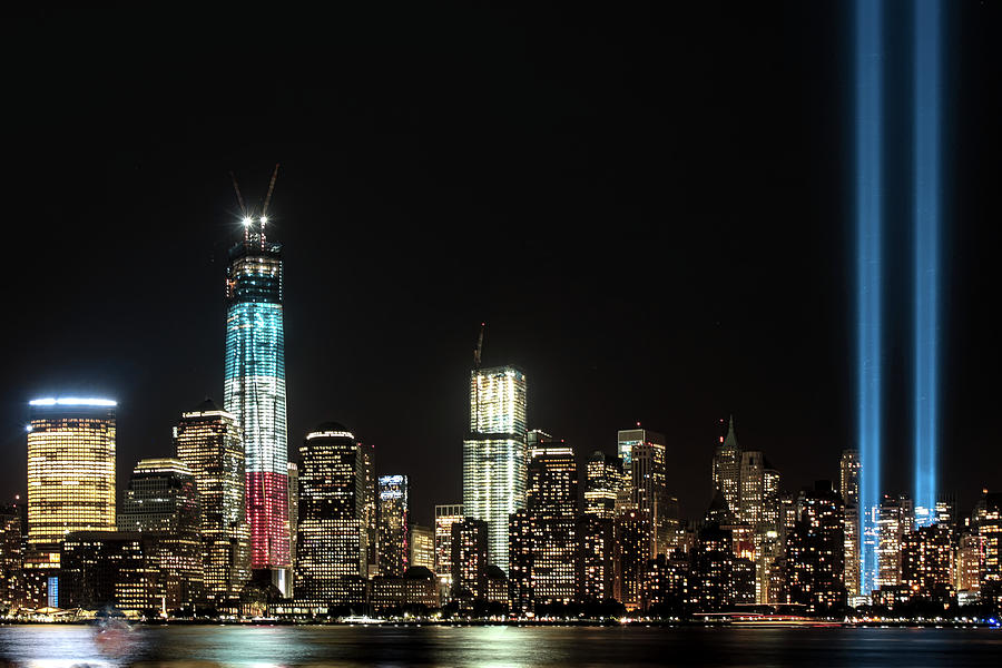 Light tribute New York City Photograph by Habib Ayat