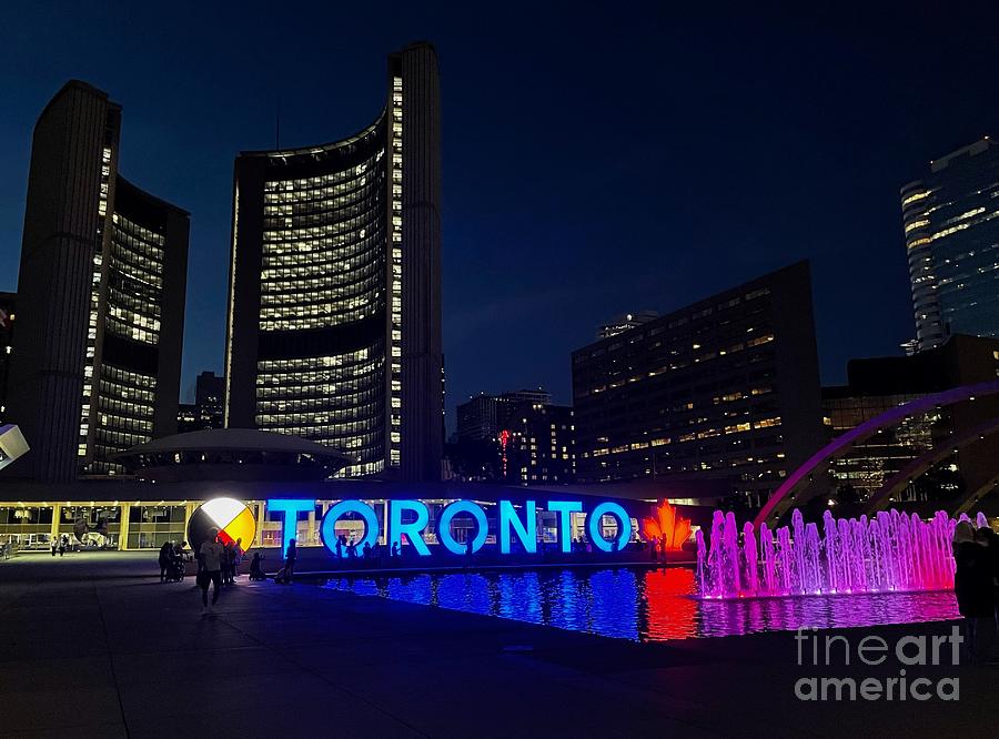 Light up Toronto  Photograph by Diana Rajala