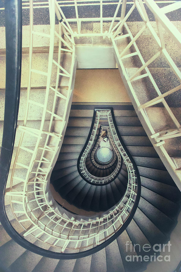 Lightbulb Staircase Photograph