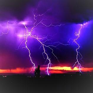 Lightening Strikes Photograph by Sandy Poore