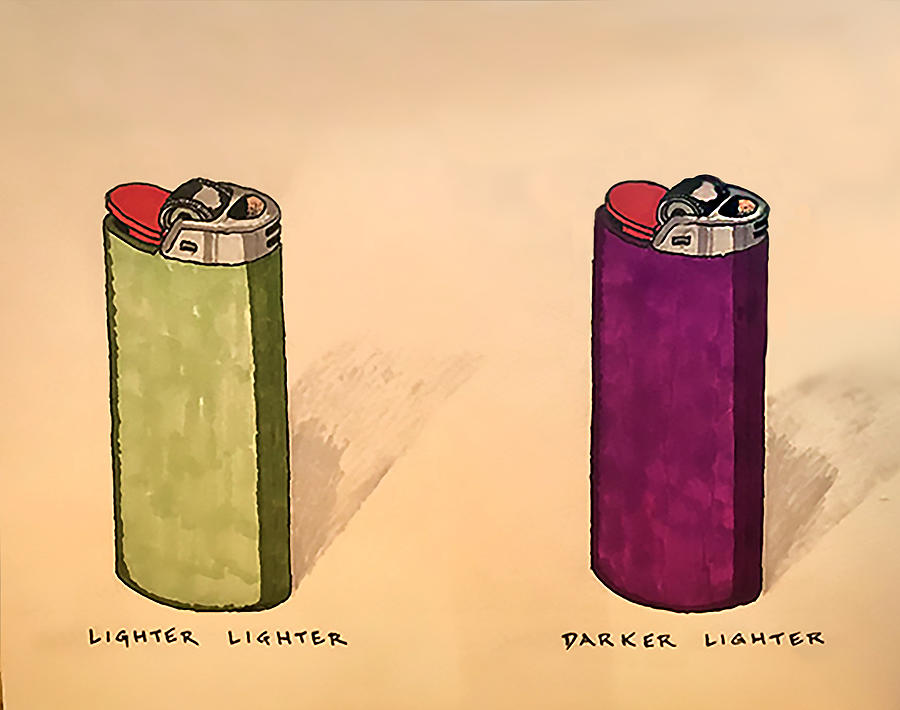 Lighter Lighter Drawing by J Danner Art Studio Fine Art America
