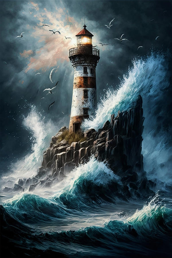 Lighthouse  2 Digital Art by Steve McKinzie