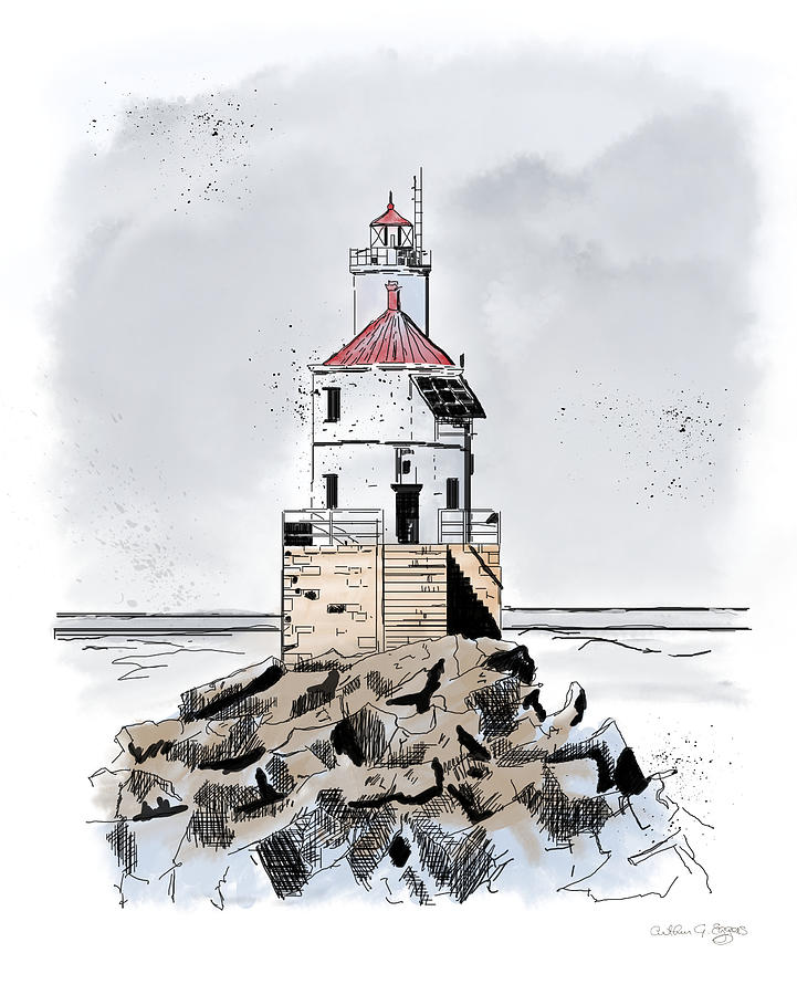 Lighthouse Digital Art - Lighthouse by Arthur Eggers