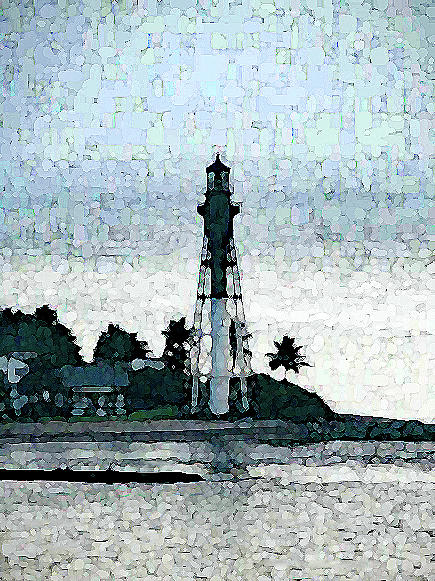 Lighthouse at Hillsboro Inlet in Florida Photograph by Corinne Carroll