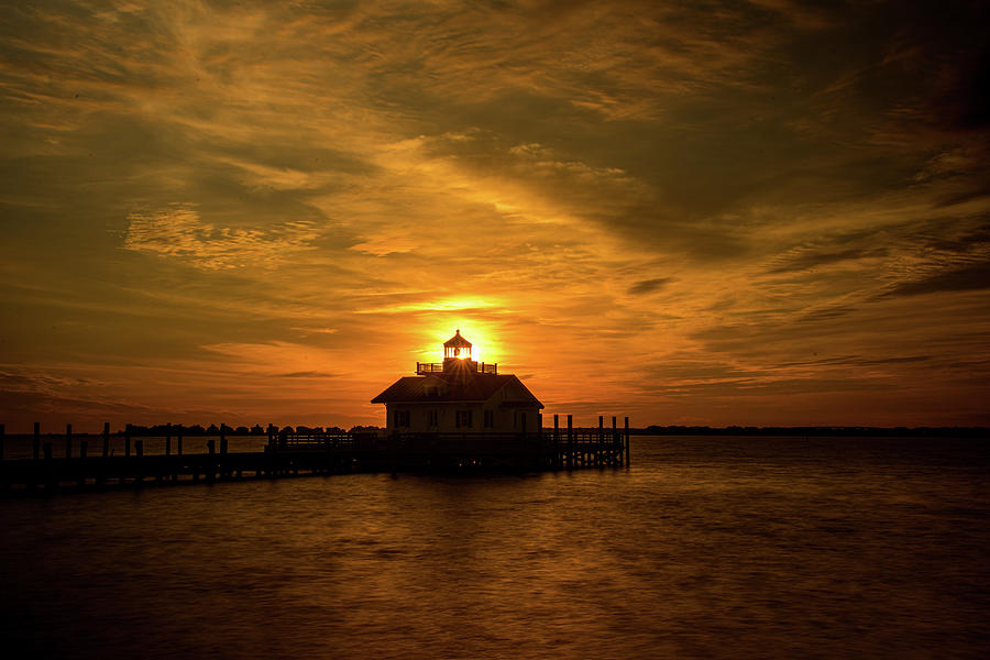Lighthouse At Sunrise Photograph