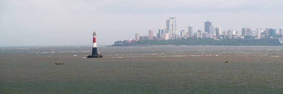 Lighthouse at the Port of Old Bombay now Mumbai India Photograph by William Dickman