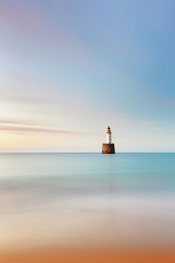 Sunset Photograph - Lighthouse Blues by Grant Glendinning