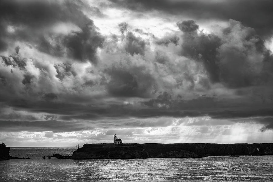 Lighthouse Clouds Photograph by Steven Clark