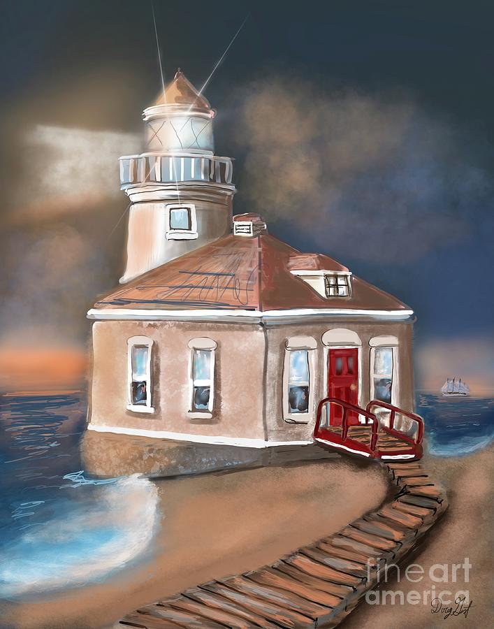 Lighthouse Digital Art by Doug Gist