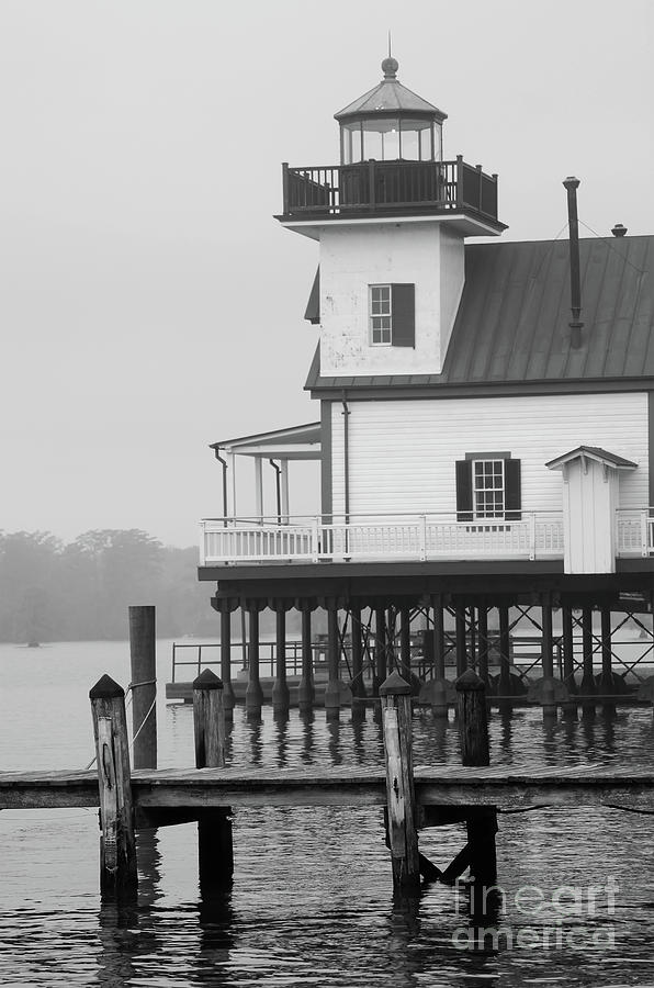 Lighthouse in the Fog Photograph by Patrick Dablow