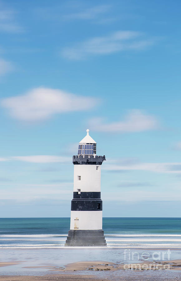 Lighthouse in the Sea Photograph by David Lichtneker