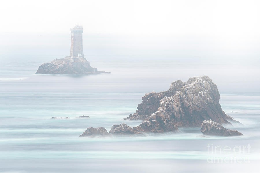 Lighthouse Photograph - Lighthouse La Vieille in the Fog by Arterra Picture Library