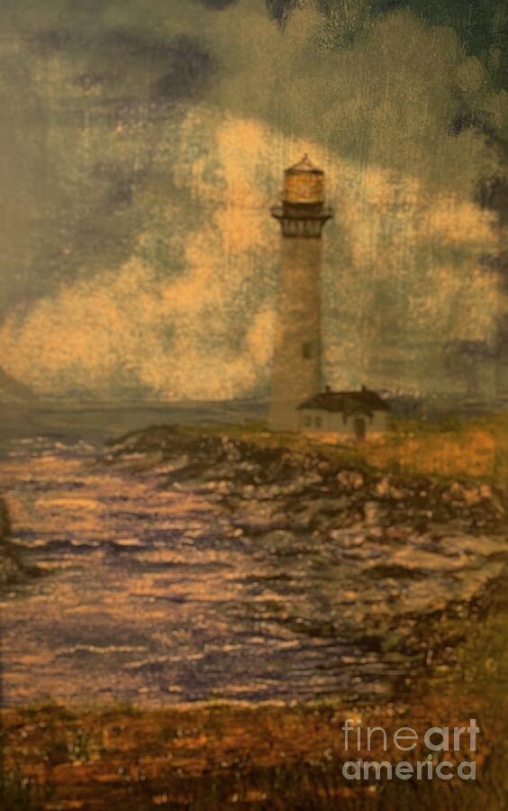 Lighthouse Painting by Michael Silbaugh