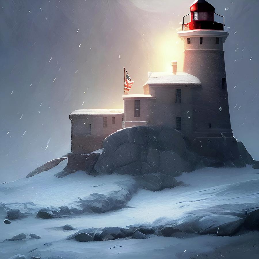 Lighthouse No.13 Digital Art by Fred Larucci