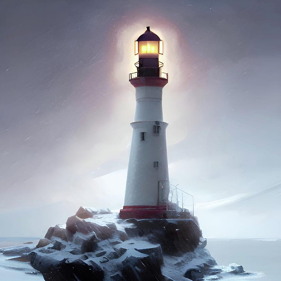 Lighthouse No.21 Digital Art by Fred Larucci