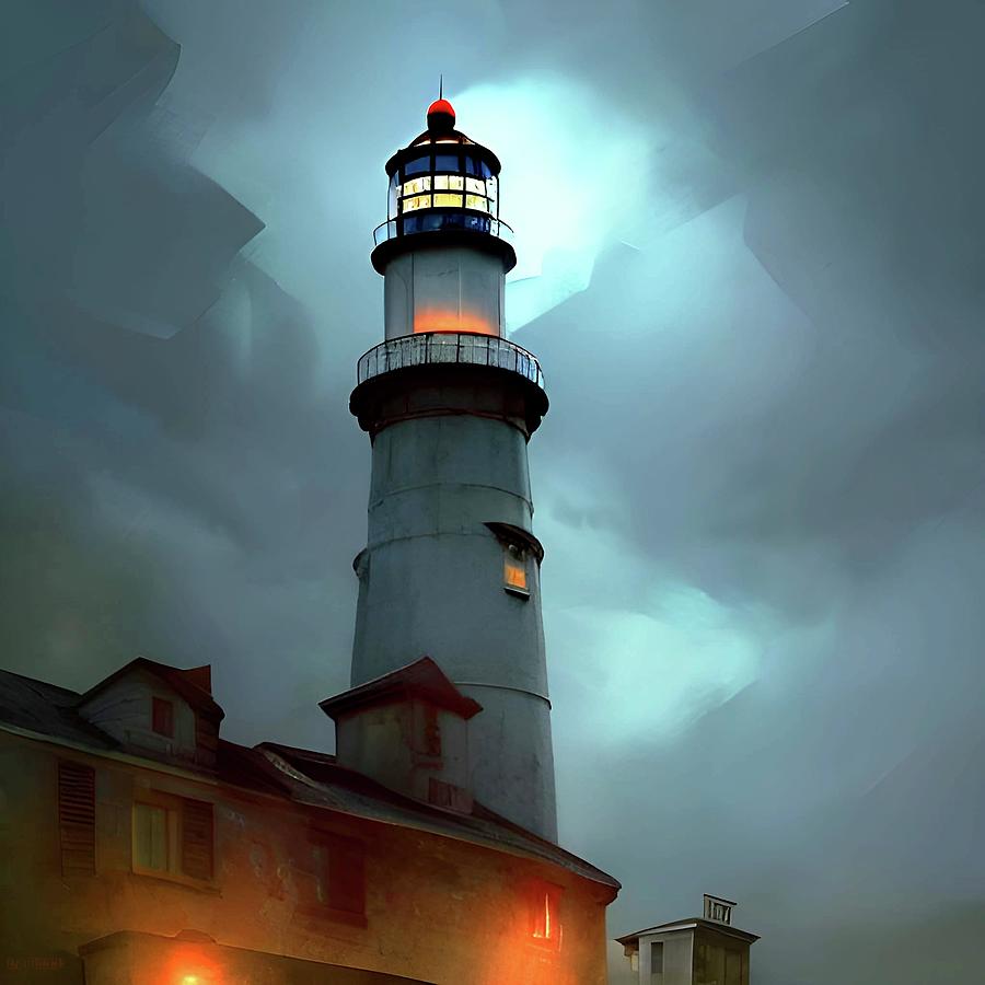 Lighthouse No.22 Digital Art by Fred Larucci