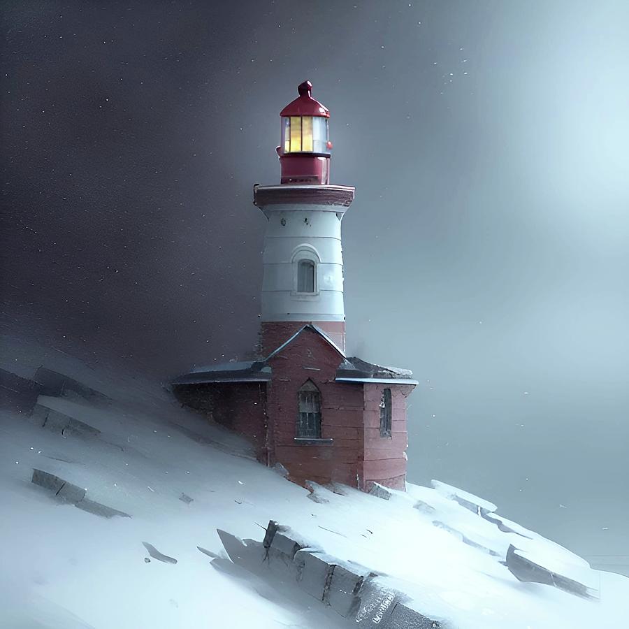 Lighthouse No.23 Digital Art by Fred Larucci