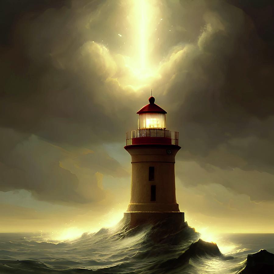 Lighthouse No.26 Digital Art by Fred Larucci